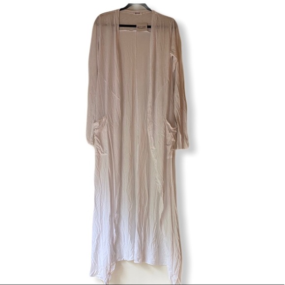 NWT White LA Made “Reed” Duster Cardigan - Picture 2 of 4